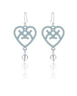 Lumoava Helmi puukorvakorut Aqua LV5254100030