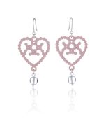 Lumoava Helmi puukorvakorut Roosa LV5254100020