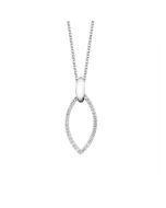 AALmark hopeinen kaulakoru Silmu