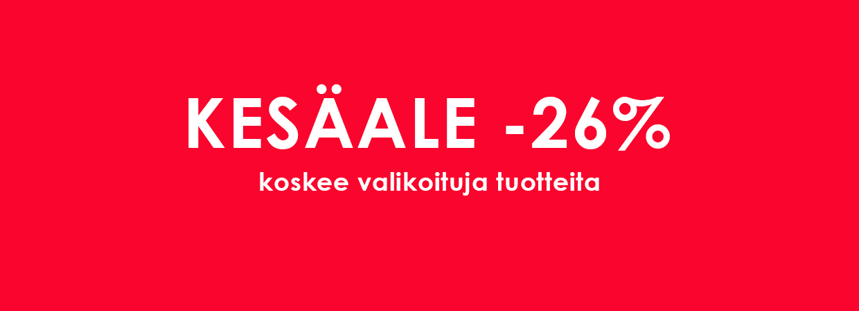 Norm. hintaiset tuotteet -26% koodilla KESA26